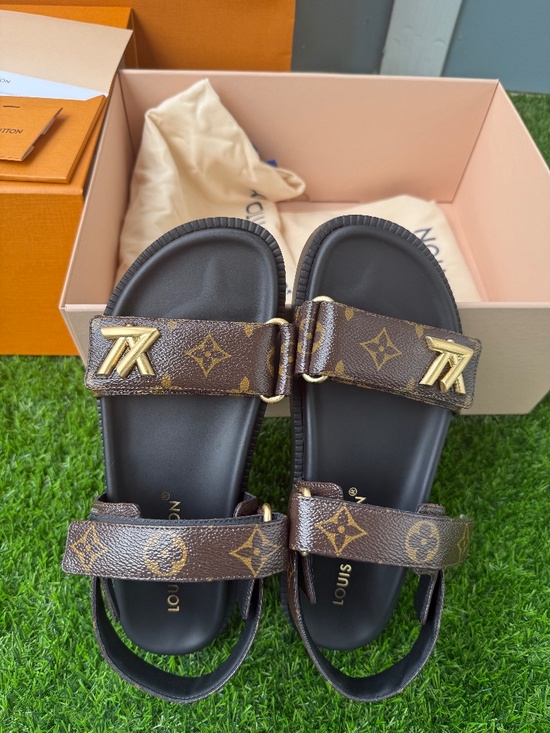 Louis Vuitton Shoes - Louis Vuitton LV Sunset Flat Comfort Sandals – Size 8/38
